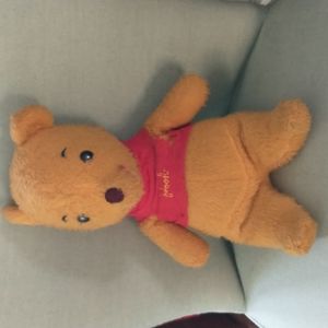 Vintage Winnie The Pooh Stuffed Doll. 1950's? 60's? 16 inches tall.